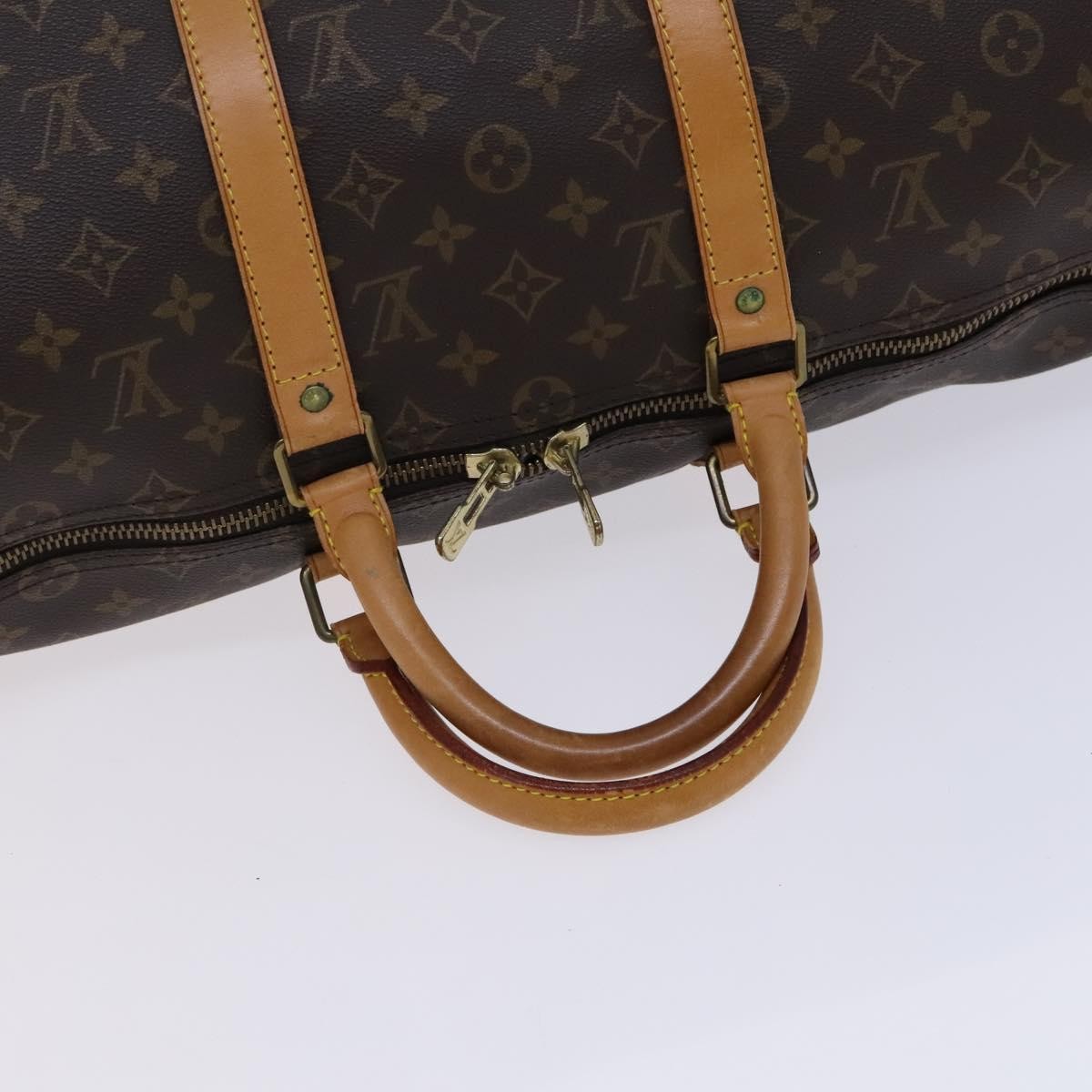 Louis Vuitton Keepall Bag Monogram Canvas, BROWN, CANVAS, Travel bag