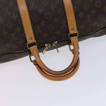 Louis Vuitton Keepall Bag Monogram Canvas, BROWN, CANVAS, Travel bag