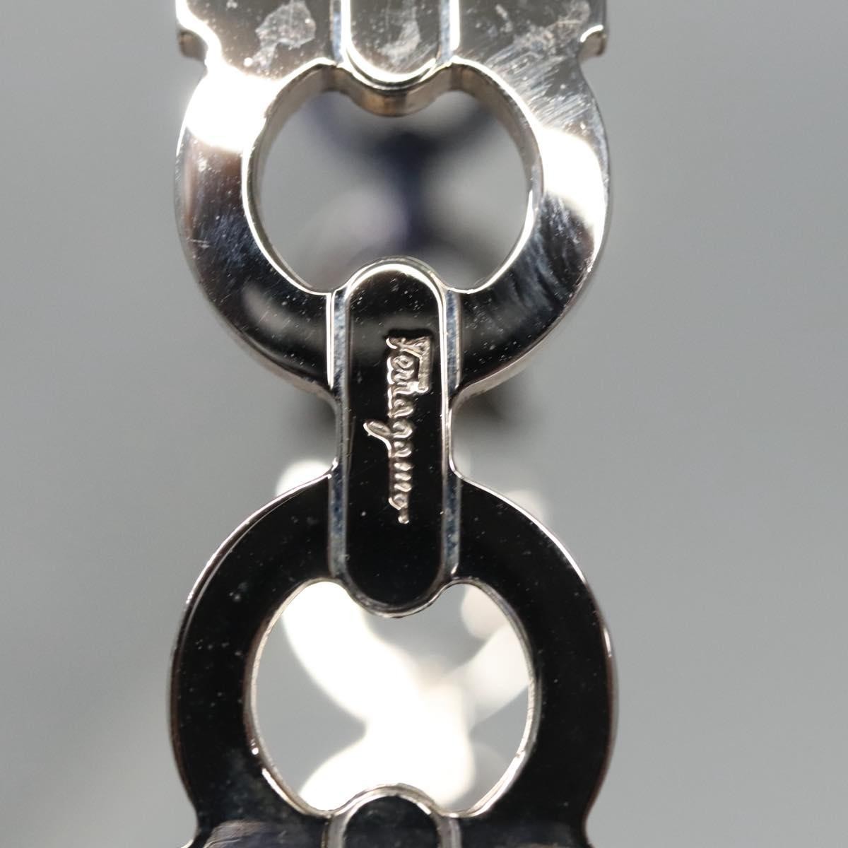 Salvatore Ferragamo Gancini handbag Patent leather, BLUE, PATENT_LEATHER, Handbag