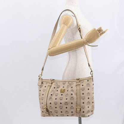 MCM Vintage Visetos Tote bag Canvas, BEIGE, PVC, Tote bag