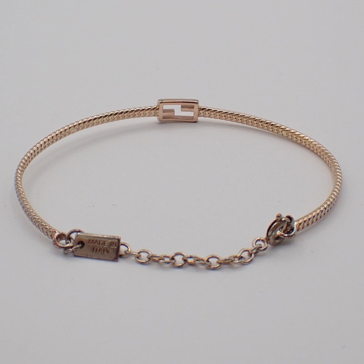 Fendi Baguette Bracelet Gold Plated, GOLD, GOLD_PLATED, Bracelet