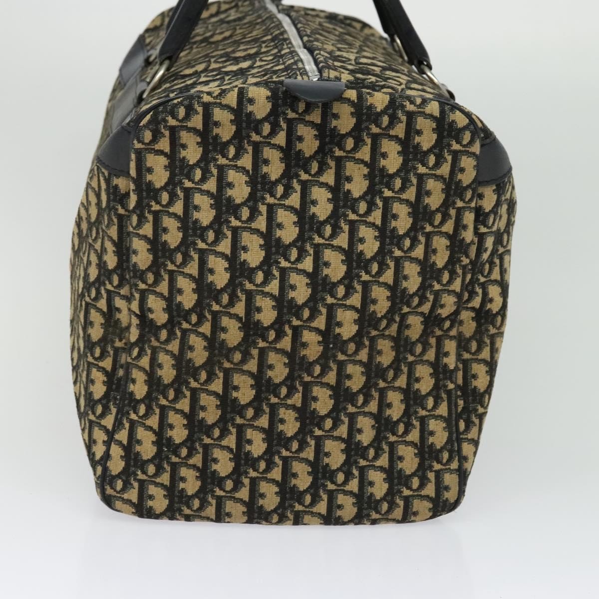 Christian Dior Vintage Trotter Boston Bag Diorissimo Canvas, NAVY, CANVAS, Travel bag