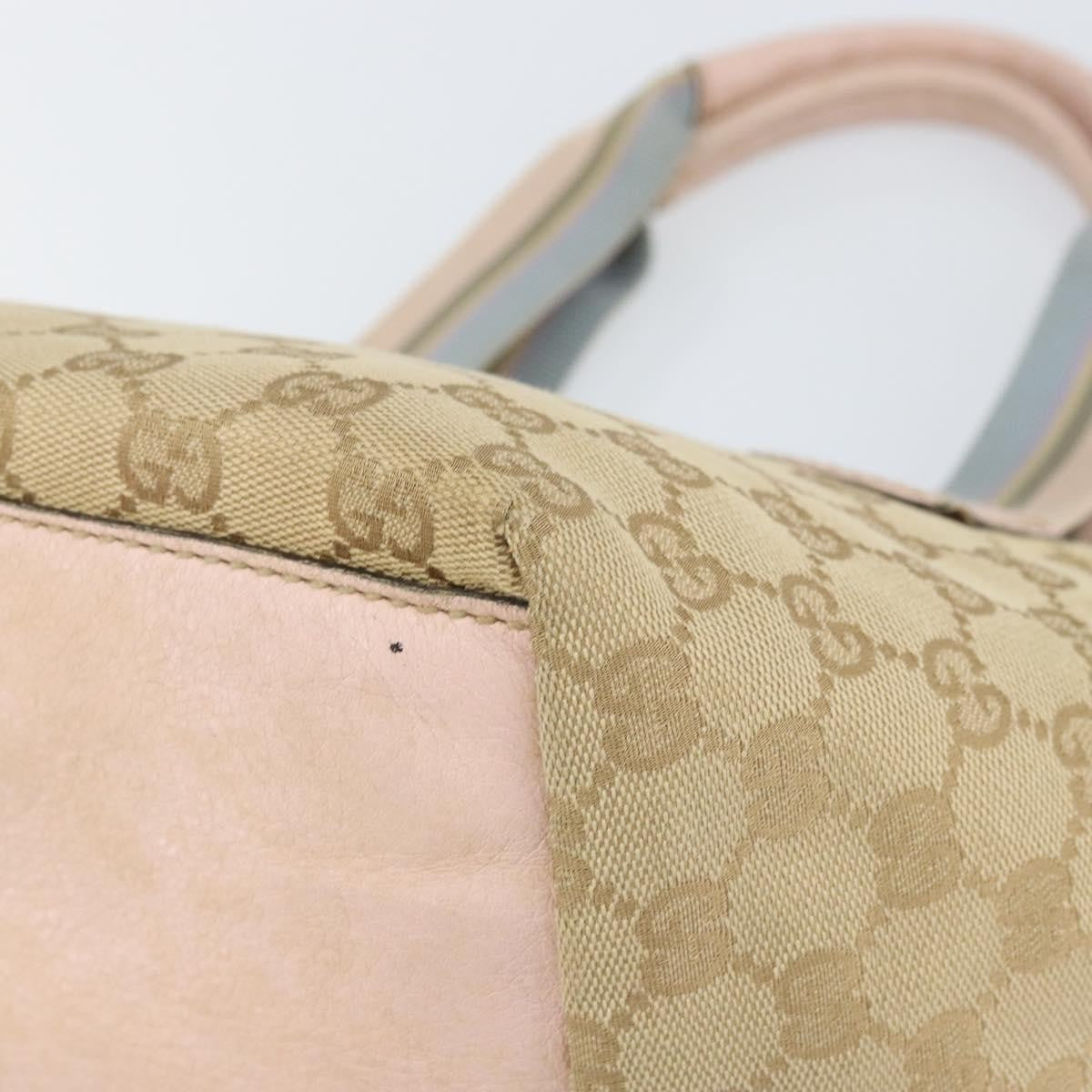 Gucci Web Zip Tote GG Canvas, BEIGE, CANVAS, Tote bag