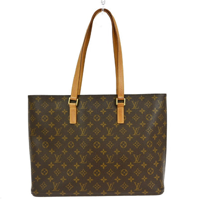 Louis Vuitton Luco Handbag Monogram Canvas, BROWN, CANVAS, Tote bag