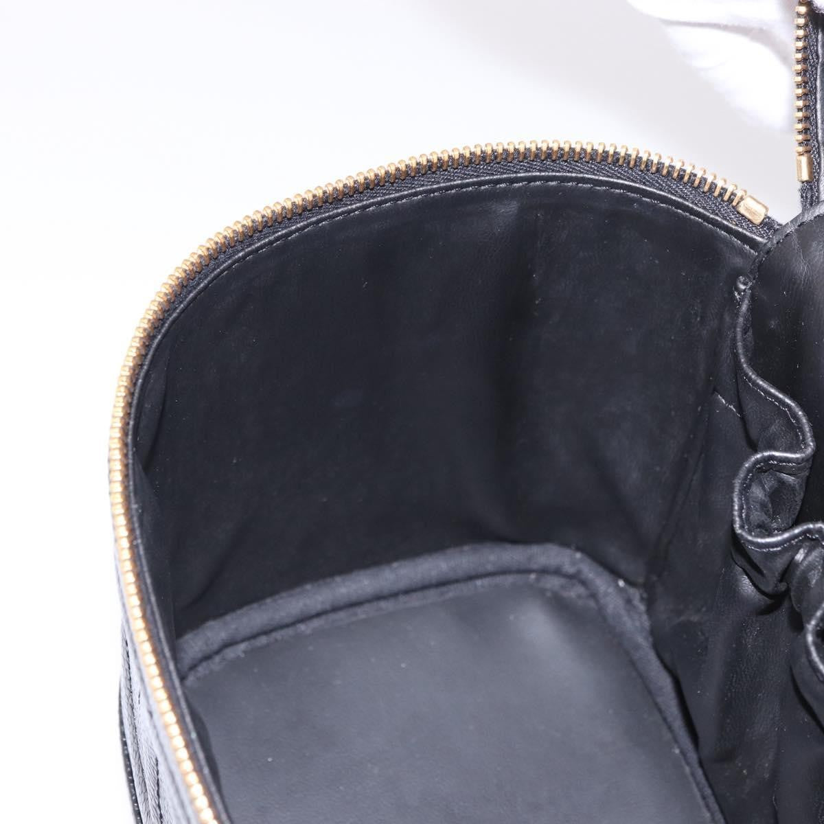 Chanel Vintage Timeless Cosmetic Case Caviar, Black, Leather, Handbag