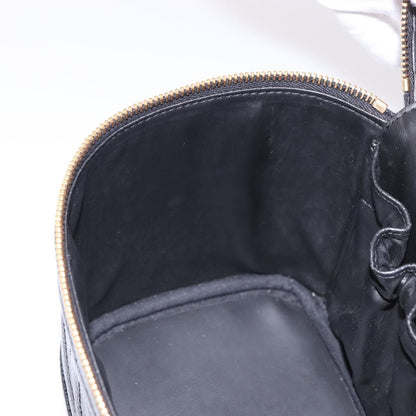 Chanel Vintage Timeless Cosmetic Case Caviar, Black, Leather, Handbag