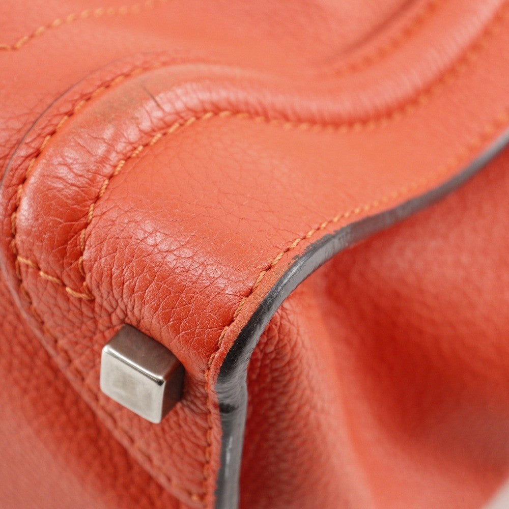 Celine Luggage Bag Grainy Leather, RED, LEATHER, Bag