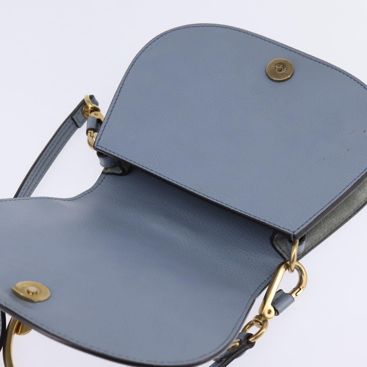 Chloe Nile Crossbody Bag Leather, BLUE, LEATHER, Crossbody bag