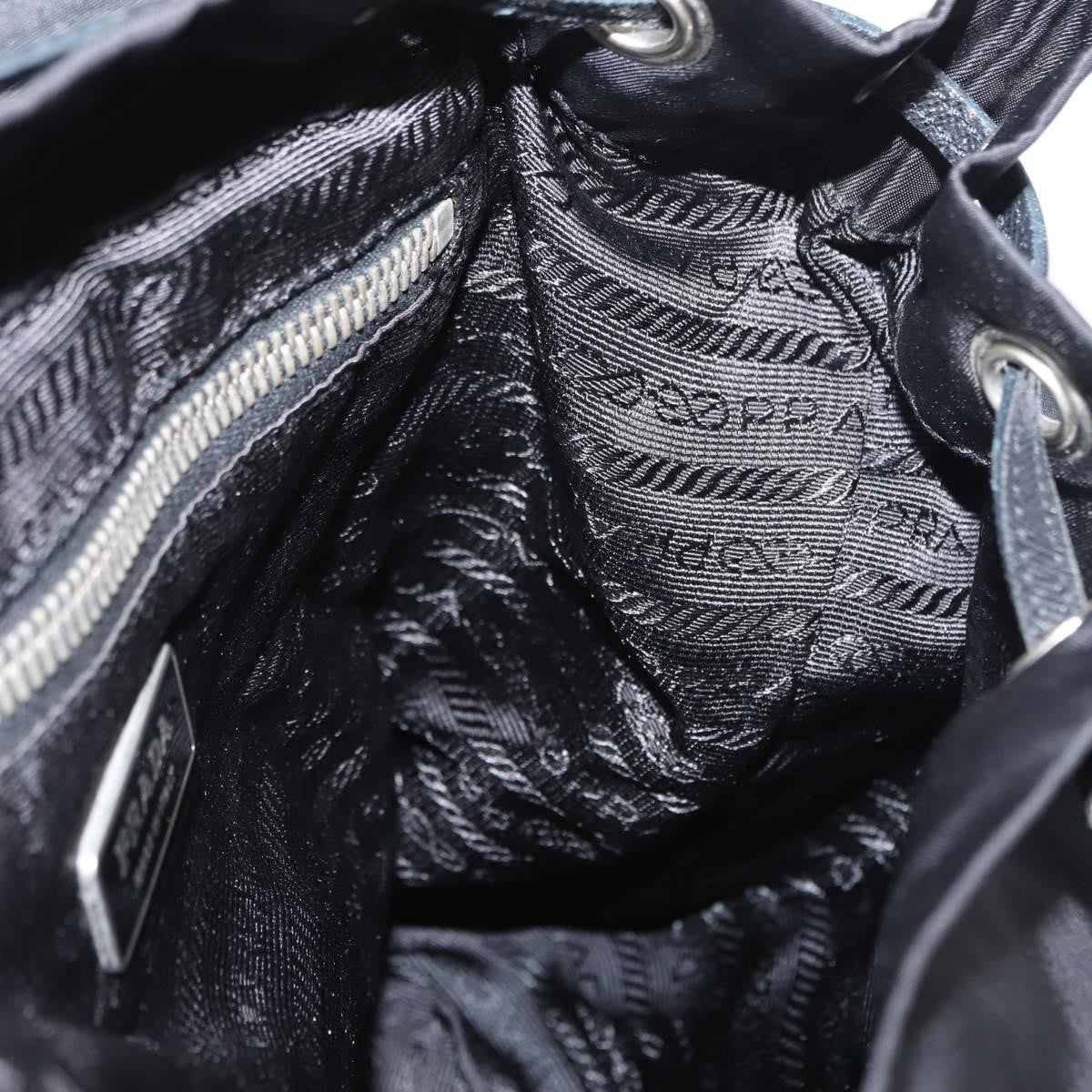 Prada Double Pocket Shoulder Bag Tessuto, BLACK, NYLON, Shoulder bag