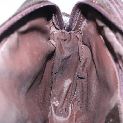 Gucci Zipped Pouch Leather, BROWN, LEATHER, Clutche & pouche