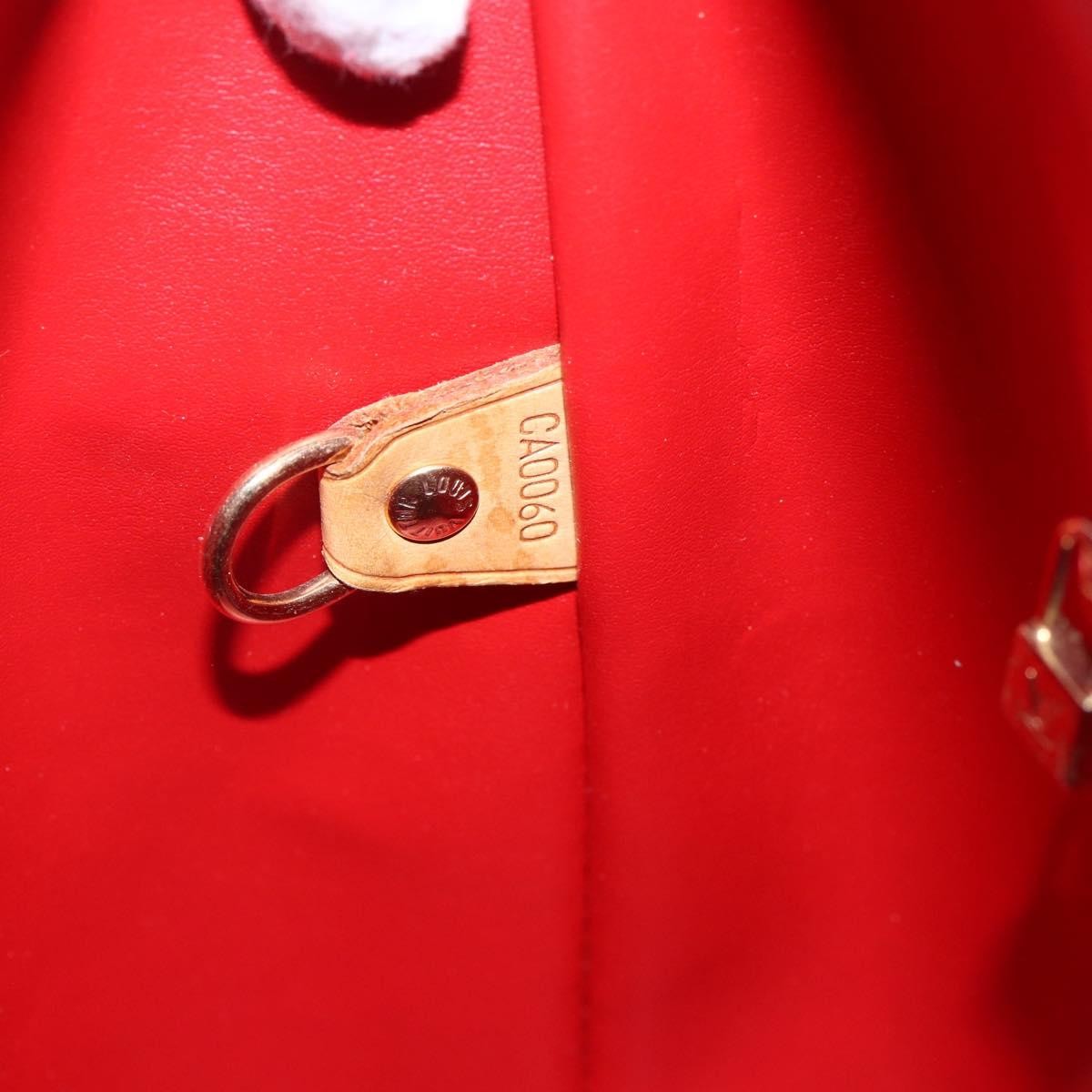 Louis Vuitton Houston Handbag Monogram Vernis, RED, PATENT_LEATHER, Handbag