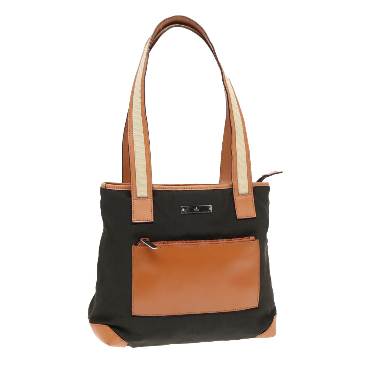 Gucci Vintage tote Canvas, KHAKI, CANVAS, Tote bag