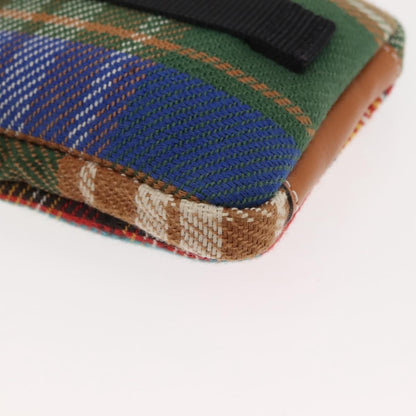 Loewe Eye/Loewe/Nature Zip Neck Pouch Canvas with Applique, MULTICOLOUR, CANVAS, Clutche & pouche