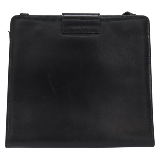 Salvatore Ferragamo Vintage Shoulder Bag Leather, BLACK, LEATHER, Shoulder bag