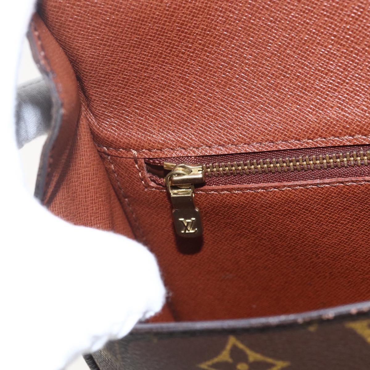 Louis Vuitton Saint Cloud Handbag Monogram Canvas, BROWN, CANVAS, Shoulder bag