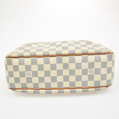 Louis Vuitton Siracusa Handbag Damier, WHITE, CANVAS, Shoulder bag