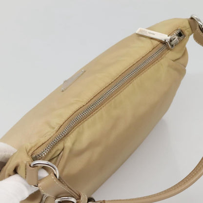 Prada Hobo Tessuto, BEIGE, NYLON, Shoulder bag