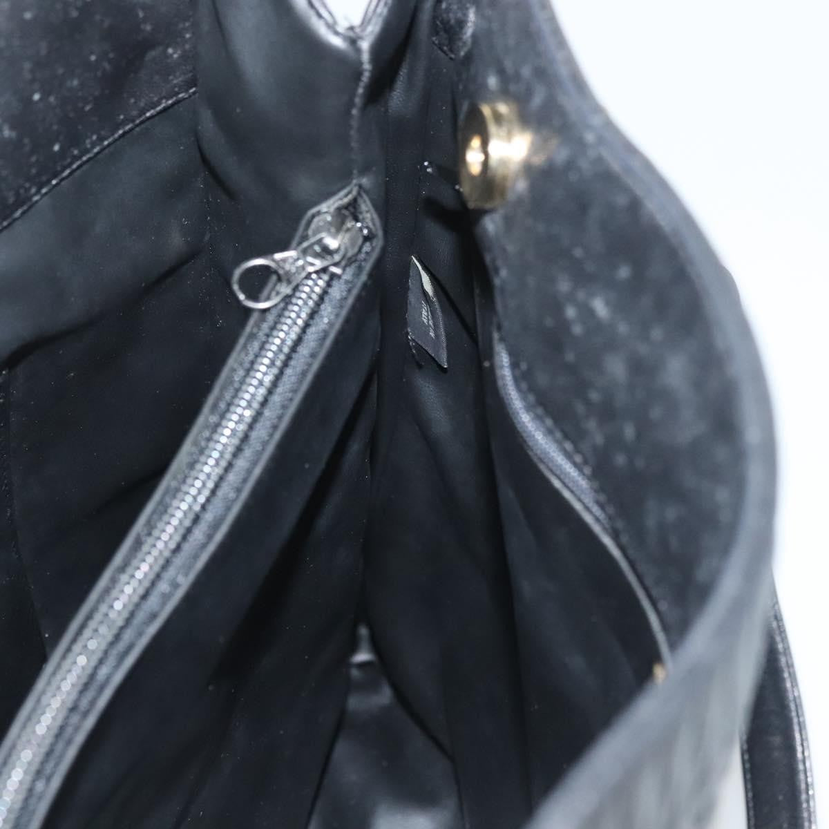 Bally Vintage Tote Bag Quilted Leather, BLACK, LEATHER, Tote bag