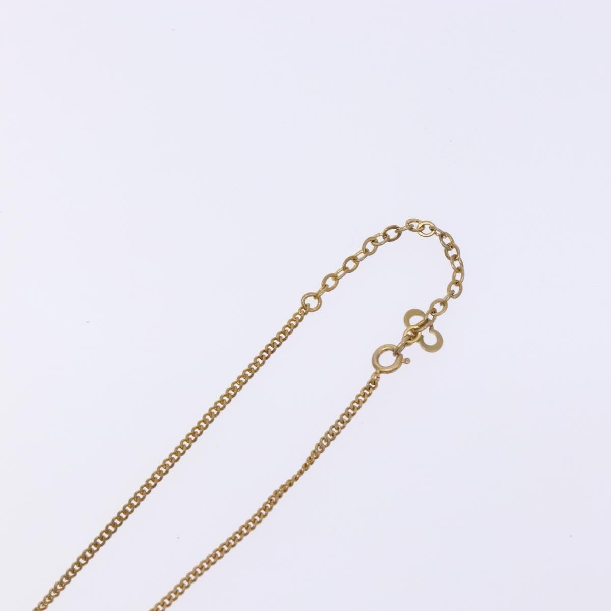 Christian Dior CD Round Pendant Necklace Metal and Crystals, GOLD, METAL, Necklace