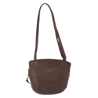 Loewe Anagram Shoulder Bag Leather, BROWN, LEATHER, Shoulder bag