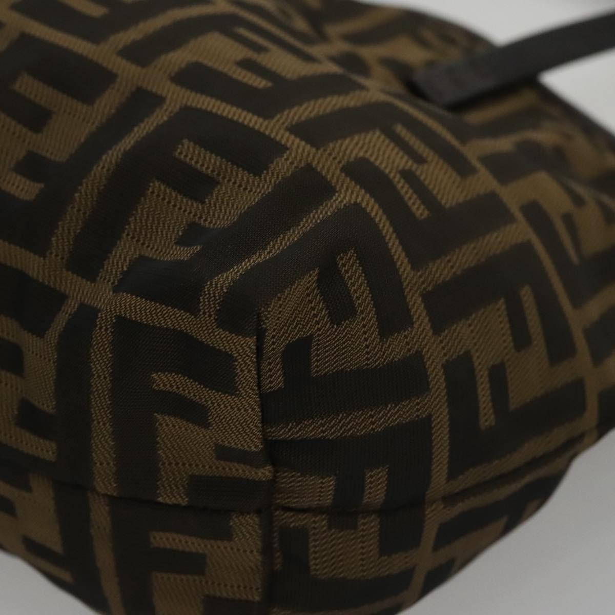 Fendi Roll Tote Zucca Canvas, BROWN, CANVAS, Tote bag
