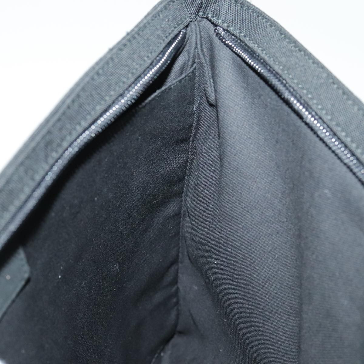 Balenciaga Logo Pouch Canvas, BLACK, CANVAS, Clutche & pouche