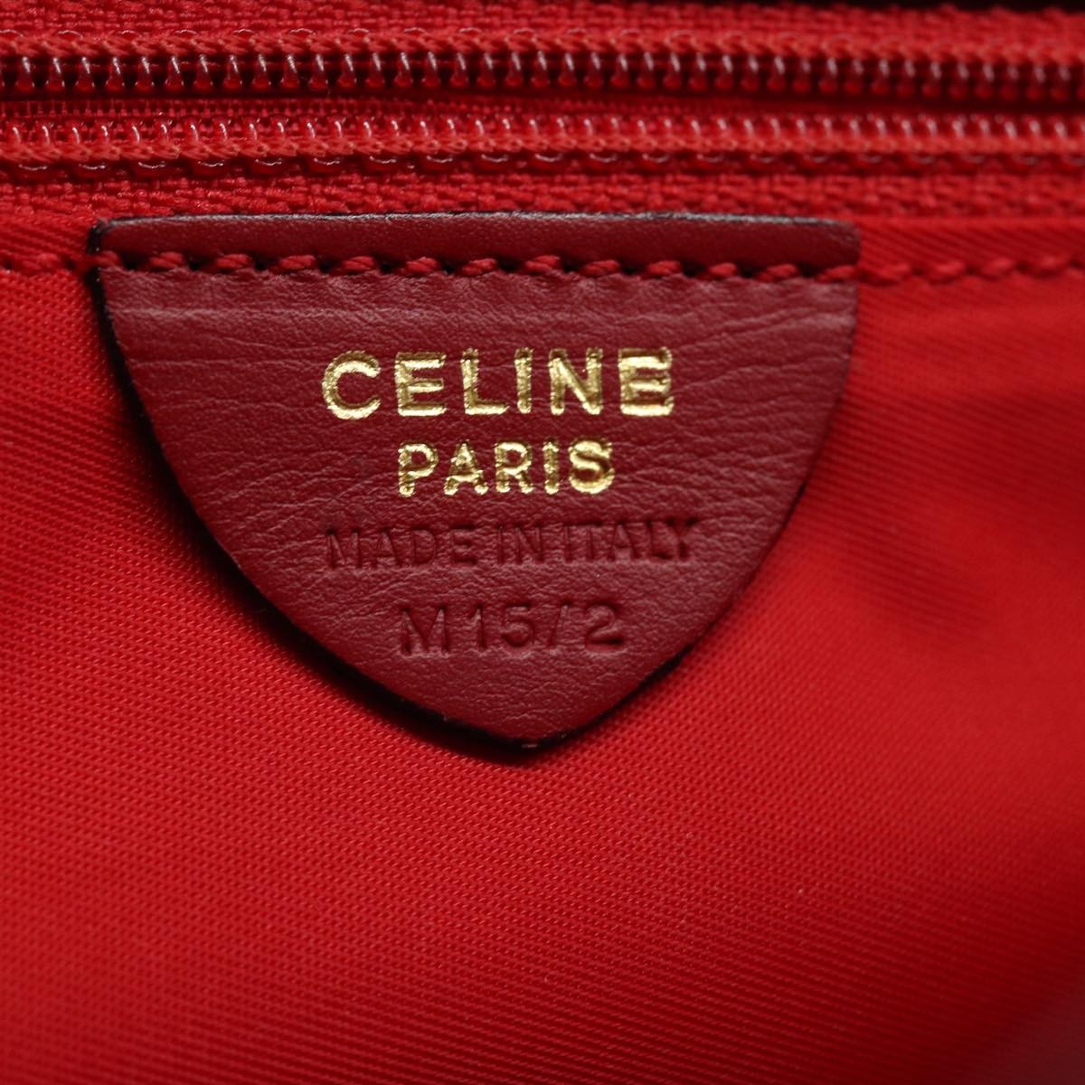 Celine Handbag Leather, RED, LEATHER, Handbag