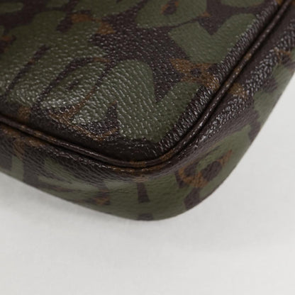 Louis Vuitton Pochette Accessoires Limited Edition Monogram Graffiti, BROWN, CANVAS, Clutche & pouche
