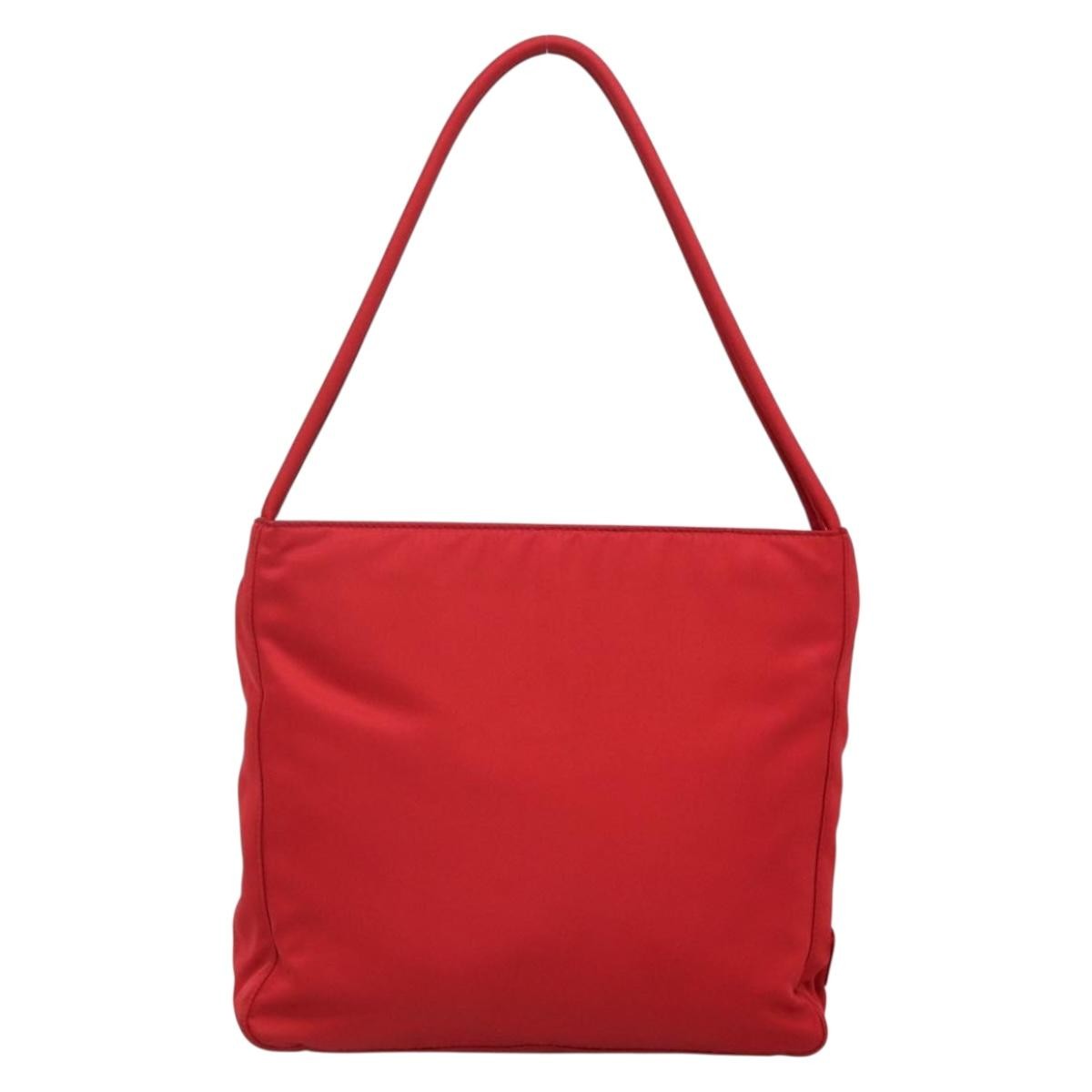 Prada Vintage Tote Tessuto, RED, NYLON, Tote bag