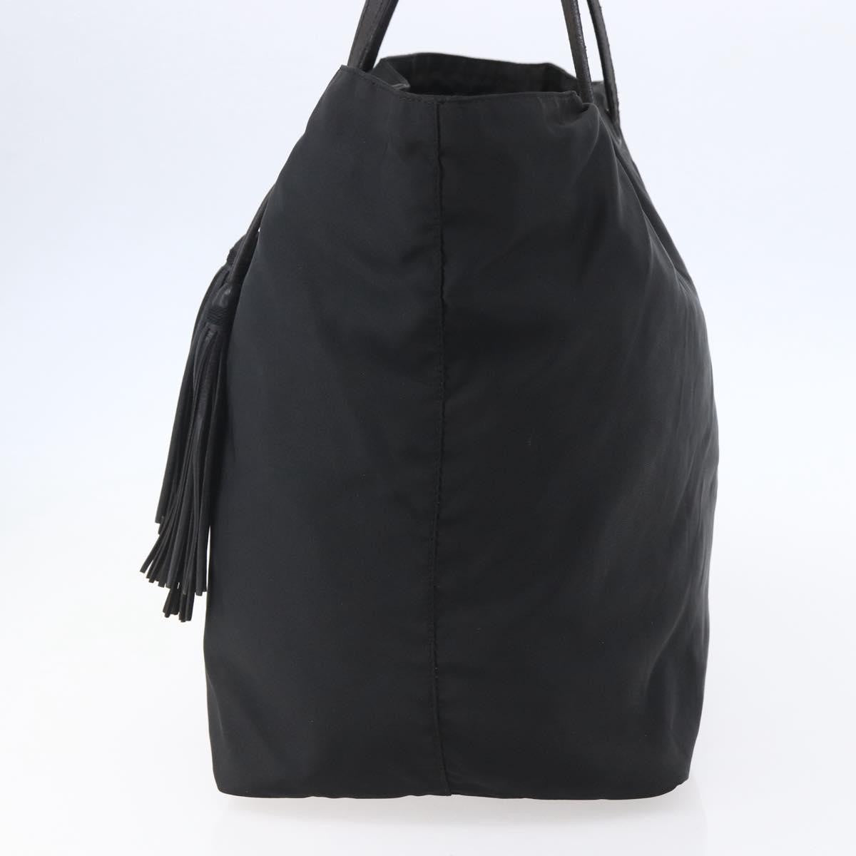 Prada Vintage Tote Nylon, BLACK, NYLON, Tote bag