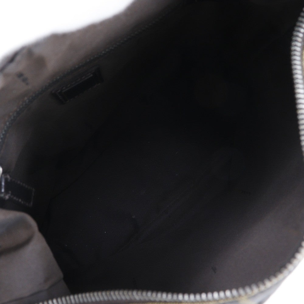 Fendi Logo Zucca Shoulder Bag Zucca, BROWN, CANVAS, Shoulder bag