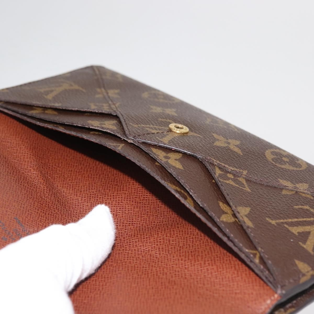 Louis Vuitton Origami Wallet Monogram Canvas, BROWN, CANVAS, Wallets