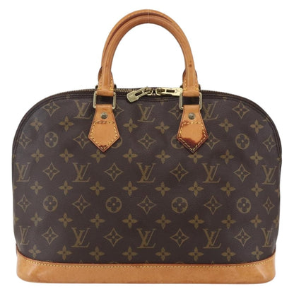 Louis Vuitton Alma Handbag Monogram Canvas, BROWN, CANVAS, Handbag