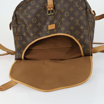Louis Vuitton Saumur Handbag Monogram Canvas, BROWN, CANVAS, Shoulder bag