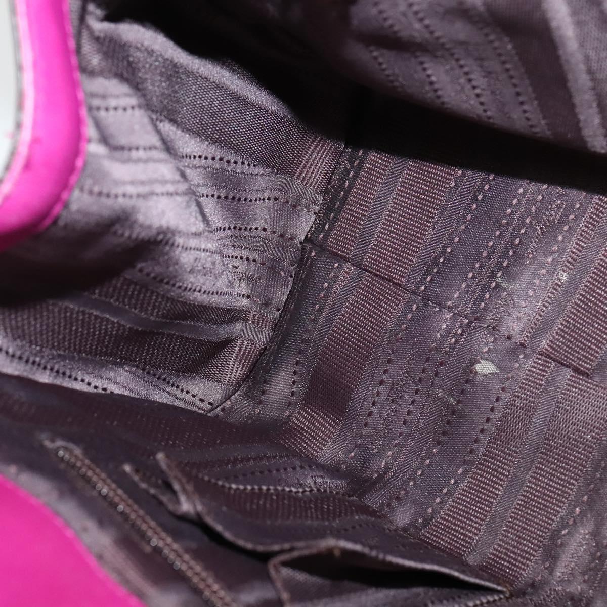 Salvatore Ferragamo Gancini Shoulder Bag Leather, PURPLE, LEATHER, Shoulder bag