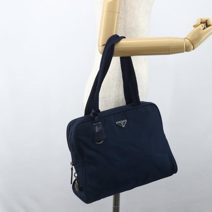 Prada Bowling Shoulder Bag Tessuto, NAVY, NYLON, Shoulder bag