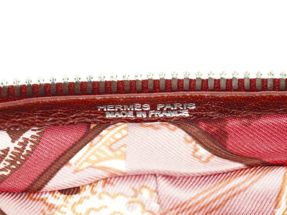 Hermes Silky Pop Tote Printed Silk, BURGUNDY, SILK, Tote bag