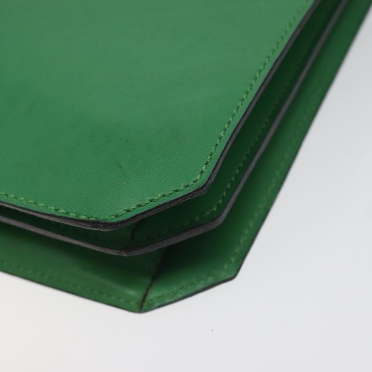 Celine Handbag Leather, GREEN, LEATHER, Handbag