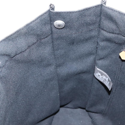 Hermes Fourre Tout Tote Canvas, BLACK, CANVAS, Tote bag