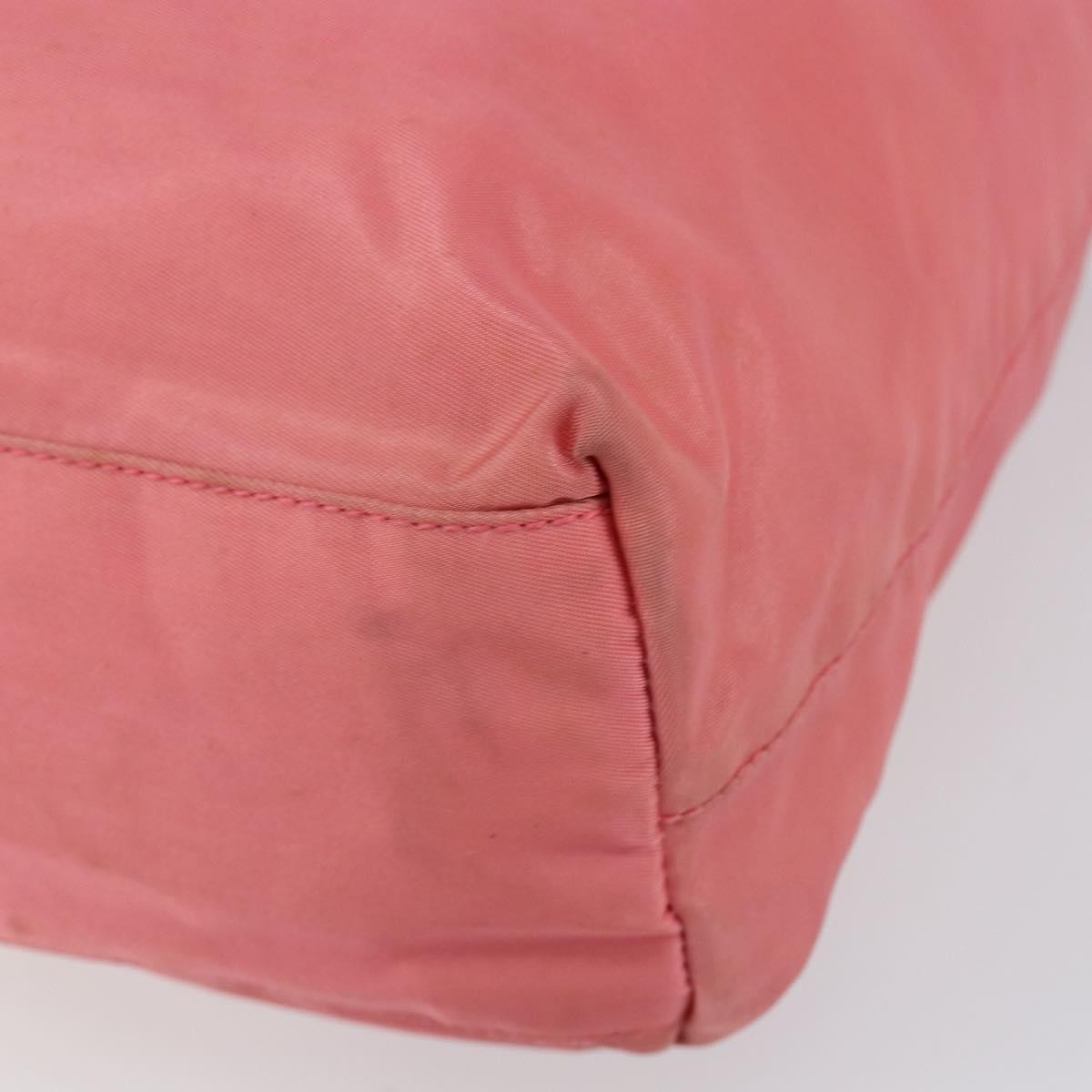 Prada Vintage Zip Tote Tessuto, PINK, NYLON, Tote bag