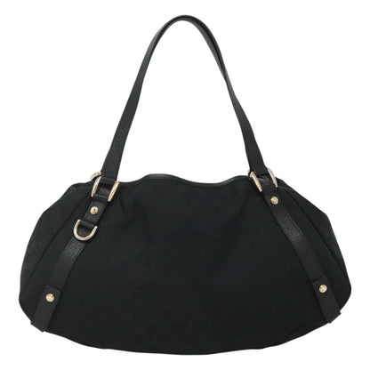 Gucci Abbey Shoulder Bag GG Canvas, BLACK, CANVAS, Shoulder bag