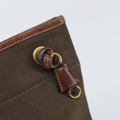 Prada Logo Flat Messenger Canvas, BROWN, CANVAS, Shoulder bag