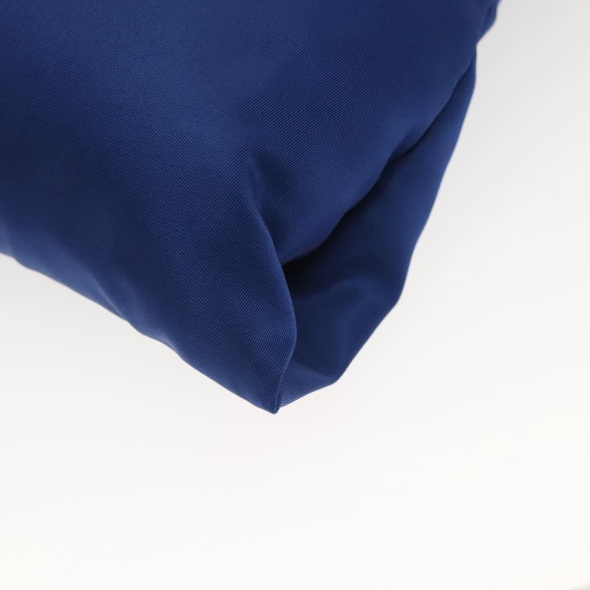 Prada Flat Messenger Tessuto with Leather, BLUE, NYLON, Shoulder bag