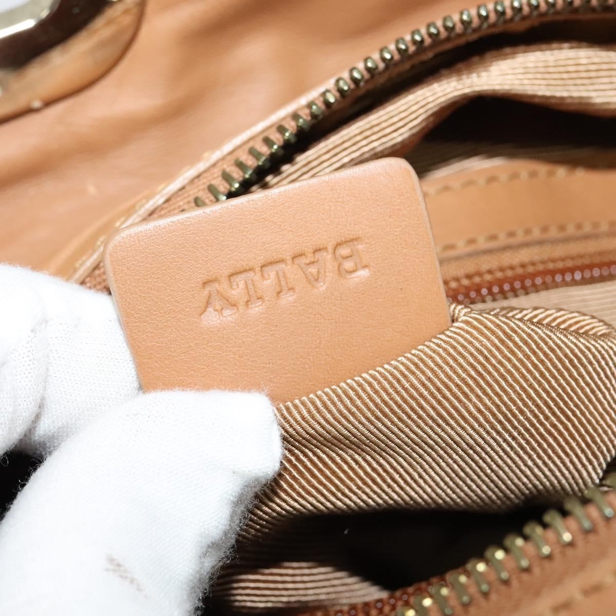 Bally Handbag Leather, BROWN, LEATHER, Handbag