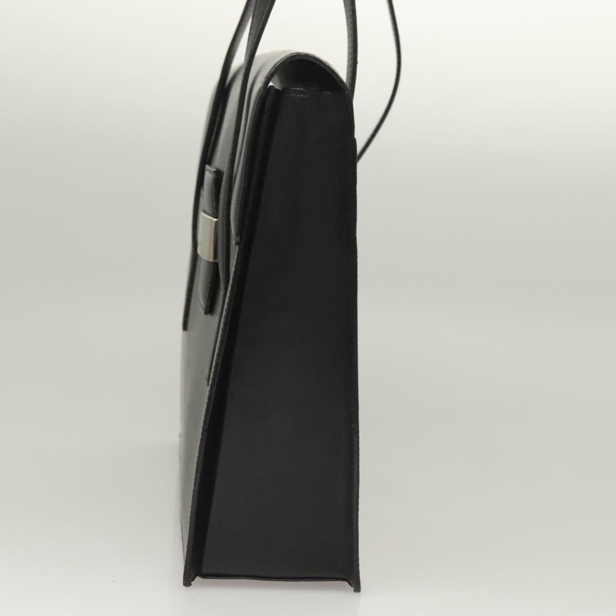 Burberry Vintage Handbag Leather, BLACK, LEATHER, Handbag