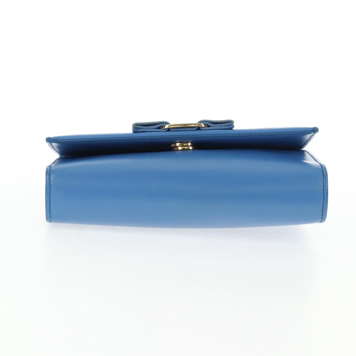 Salvatore Ferragamo Ginny Crossbody Bag Leather, BLUE, LEATHER, Shoulder bag