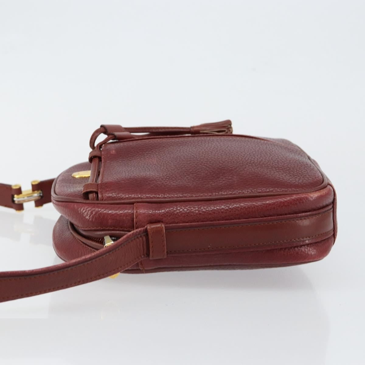 cartier Tasseled Must de Cartier Crossbody Bag Leather, BURGUNDY, LEATHER, Shoulder bag