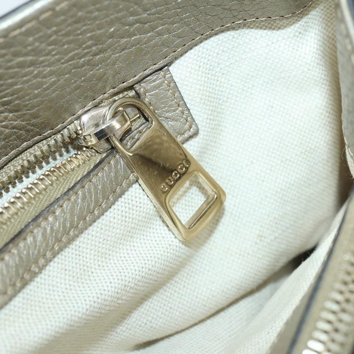 Gucci Bamboo Shopper Tote Leather, BEIGE, LEATHER, Tote bag