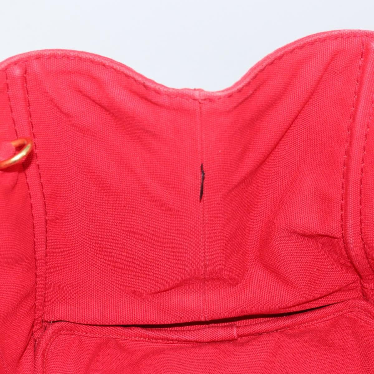 Prada Canapa Tote Canvas, RED, CANVAS, Tote bag