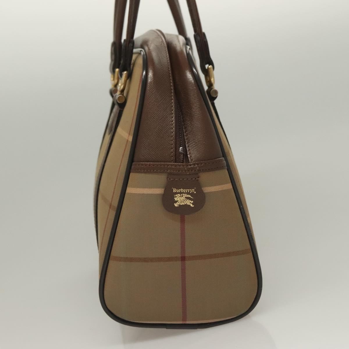 Burberry Nova Check Handbag Nova Check Canvas, BEIGE, CANVAS, Handbag